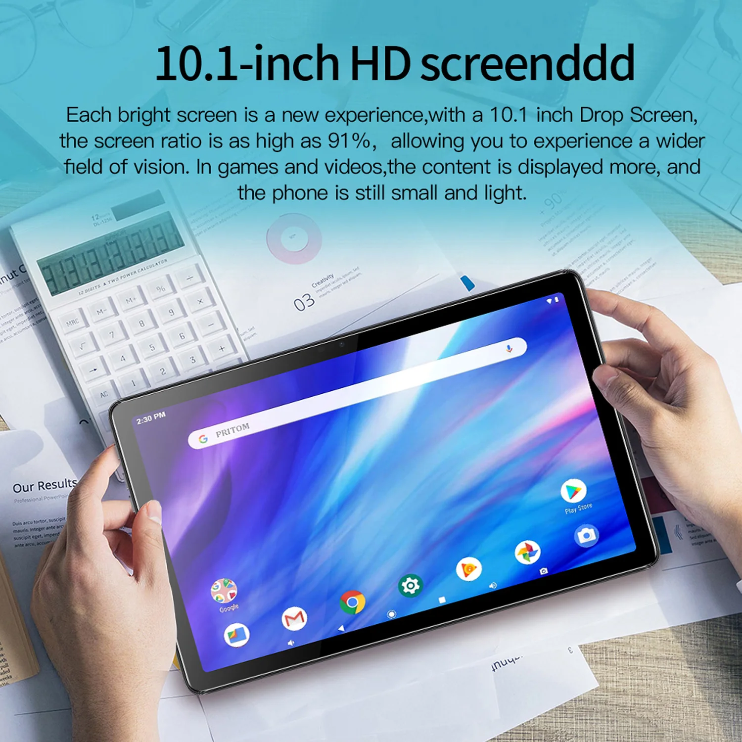 New 10.1 Inch Tablets Octa Core 4GB RAM 64GB ROM Dual SIM Cards 3G Phone Call WiFi Bluetooth Google Play Tablet Pc Android 13 - Image 2