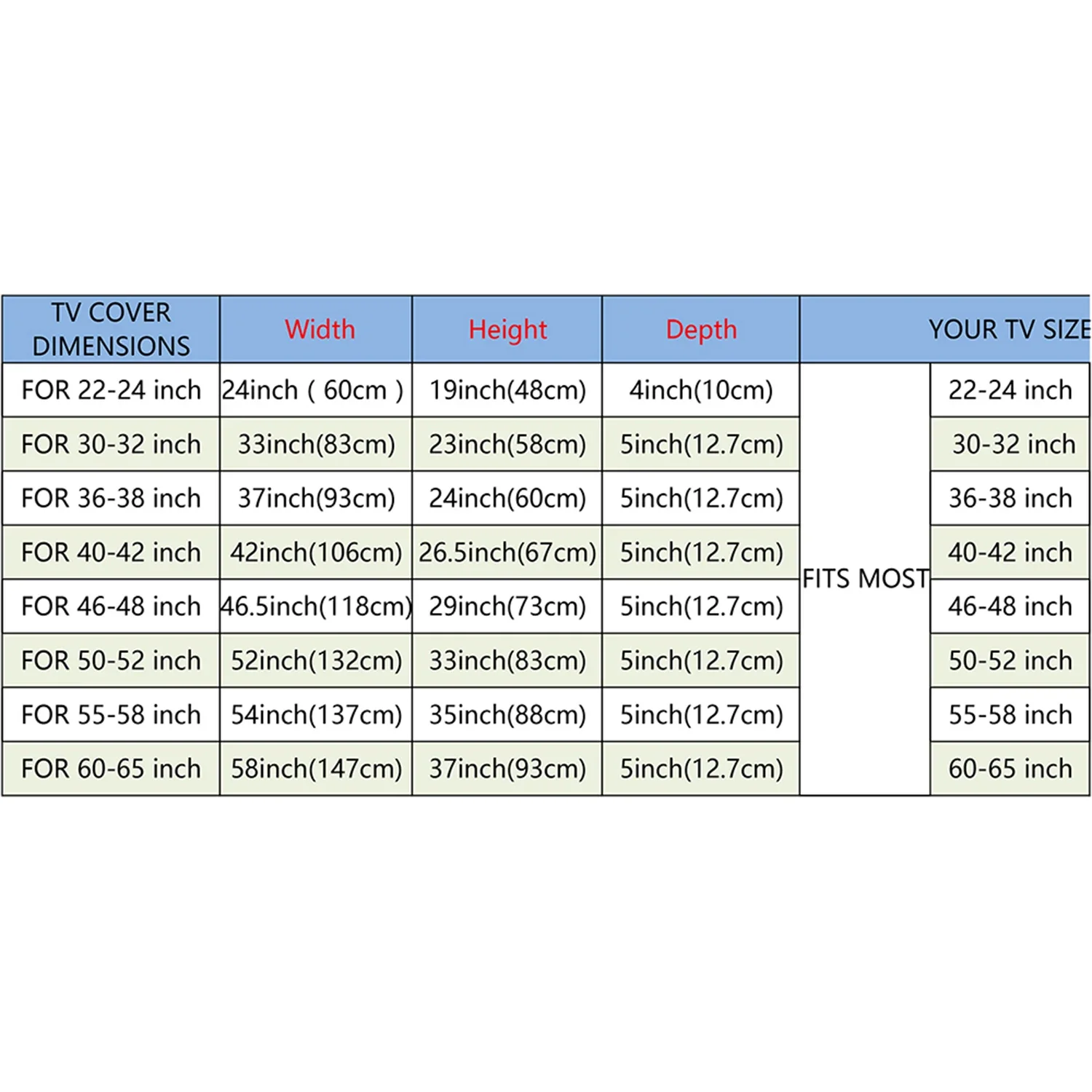 Elastic Outdoor TV Cover, Waterproof Oxford Fabric with Bottom Cover, Fits 22-70 inch Televisions - Image 4